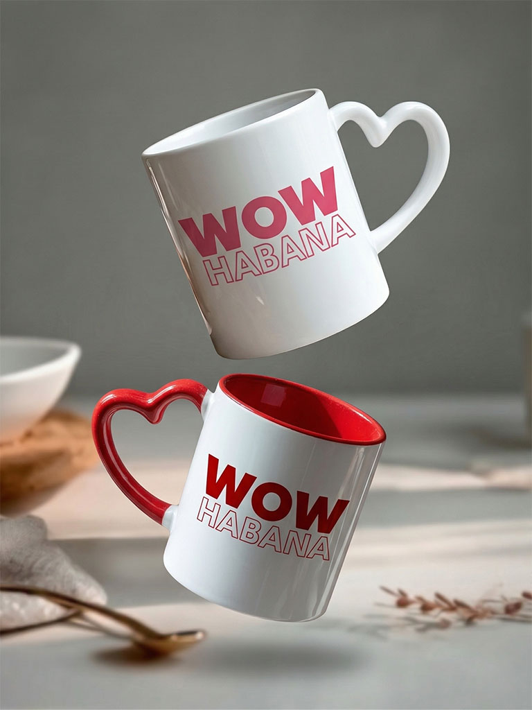 Taza asa corazón personalizable