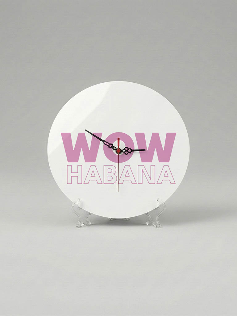 Reloj de escritorio redondo personalizado