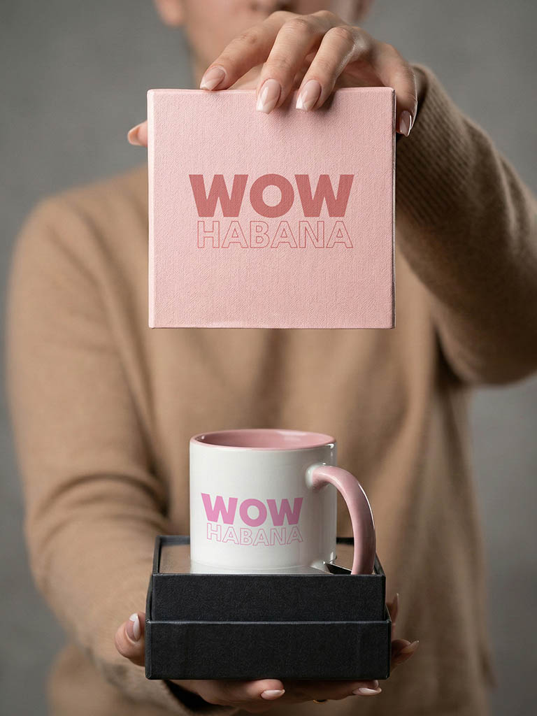 Caja de regalo para tazas presentación premium