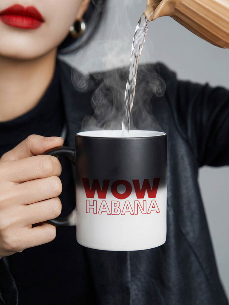 Taza mágica revela tu diseño con calor