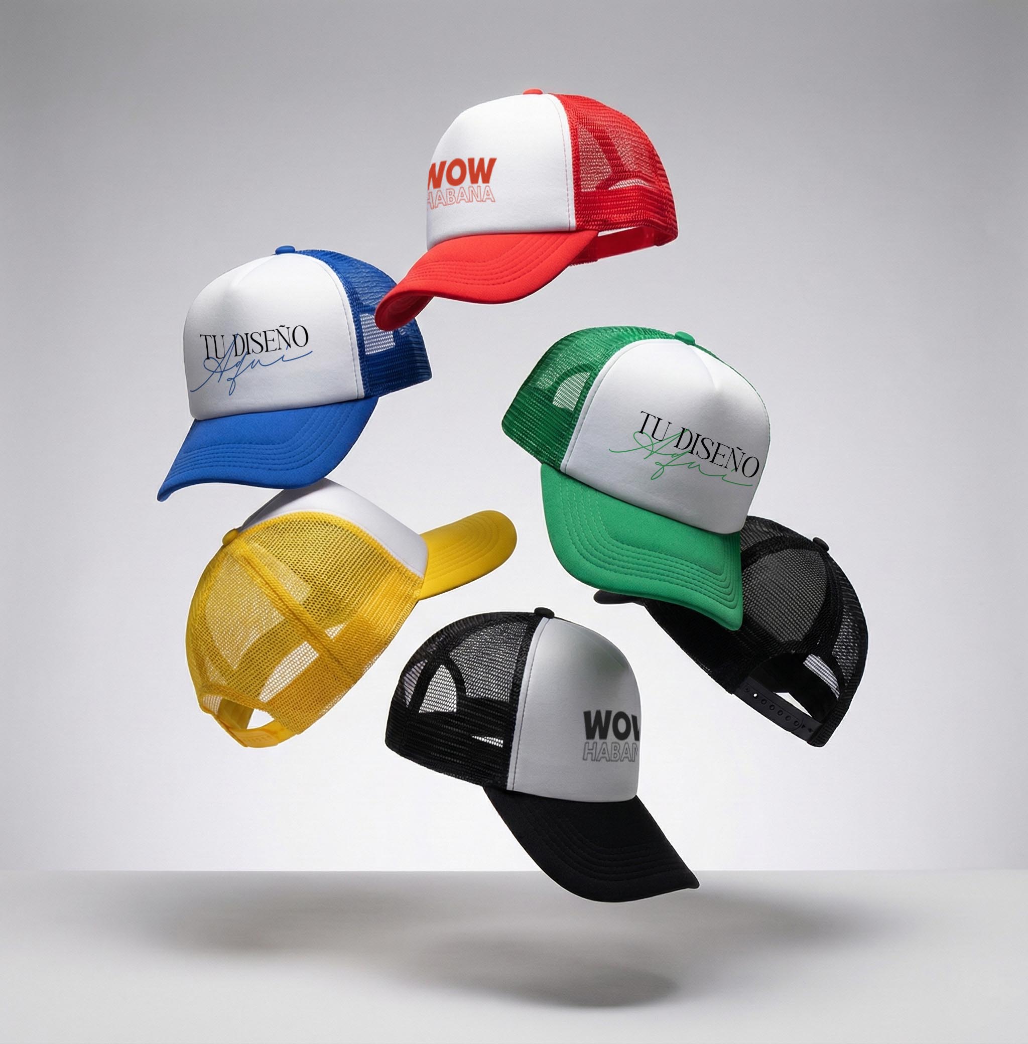 Gorra de malla personalizable 